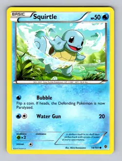 Squirtle 14/101 Common Plasma Blast Pokemon Lightly Played - Image 1