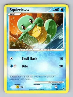 Squirtle 96/127 Common Platinum Pokemon Lightly Played - Image 1