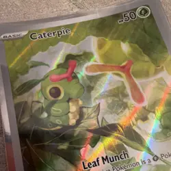 The Pokemon Company Pokemon TCG Caterpie 172/165 SV 151 Holo Illus Rare Eng - Image 3