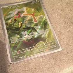 The Pokemon Company Pokemon TCG Caterpie 172/165 SV 151 Holo Illus Rare Eng - Image 4