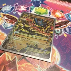 Pokemon TCG M Lucario EX 55/111 XY Furious Fists Full Art Holo UR Eng 220 HP - Image 2
