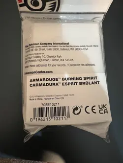 Pokemon Burning Spirit Armarouge 65x Count Sleeves New Factory Sealed - Image 2