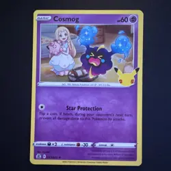 Pokemon Celebrations 25th Anniversary COSMOG 013/025 Holo Rare - Image 1