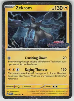 ZEKROM (PARADOX RIFT STAMPED) 066/182 HOLO POKEMON HOLO NM/M - Image 1
