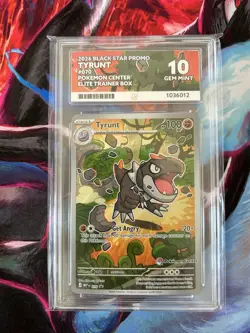 Pokemon TCG Tyrunt 070 Pokemon Center Stamped Promo ACE 10 - Image 1