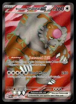 Bloodmoon Ursaluna ex 202/167 Ultra Rare Twilight Masquerade Pokemon Near Mint - Image 1