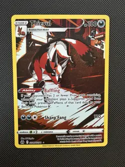 Thievul GG17/GG70 Holo Ultra Rare Crown Zenith: Galarian Gallery Pokemon TCG - Image 1
