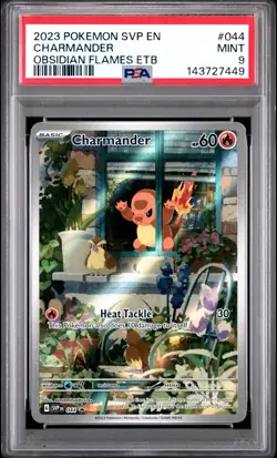 Obsidian Flames - Charmander 044 - Pokemon ETB SVP 044 - PSA 9 - Mint - Image 1