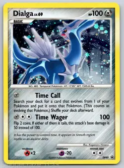 Dialga DP49 Holo Promo Diamond and Pearl Promos Pokemon Holo LP - Image 1