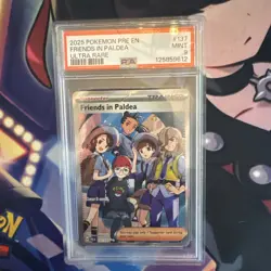 2025 Pokemon Pre En Friends In Paldea UR #137 PSA 9 MINT - Image 1