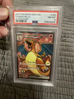 PSA 8 Pokemon TCG Charizard ex Scarlet & Violet-151 183/165 Holo Ultra Rare - Image 1