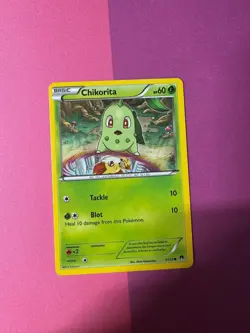 Chikorita 1/122 Common BREAKpoint Pokemon Moderately Played - Image 1