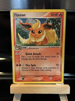 Pokemon TCG - Flareon - 2/17 - Holo Rare Pop Series 3 - LP - Image 1