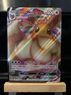 Pokemon TCG - Eevee VMAX SWSH087 - Full Art Ultra Rare Black Star Promo - NM - Image 1