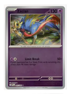 Zacian - 045/094 Rare Reverse Holo ME02: Phantasmal Flames Pokemon NM - Image 1