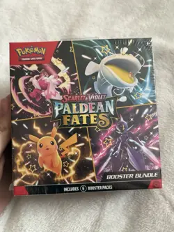 Pokemon TCG Scarlet And Violet: Paldean Fates Booster Bundle Box Sealed 6 Packs - Image 1