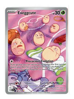Exeggcute 192/191 Illustration Rare Holo SV08: Surging Sparks Pokemon NM - Image 1