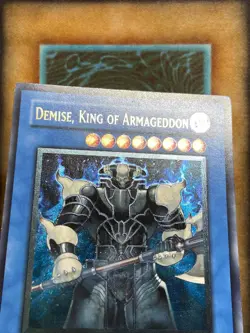 Yugioh Demise, King of Armageddon SOI-EN035 Ultimate Rare 1st Ed LP - Image 3