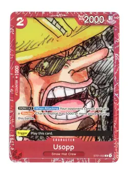 Usopp Premium Card Collection ONE PIECE FILM RED ST01-002 C Foil One Piece Promo - Image 1