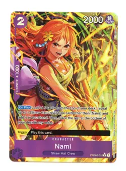 Nami (Alternate Art) PRB02-012 R* One Piece Premium Booster -The Best- Vol. 2 NM - Image 1