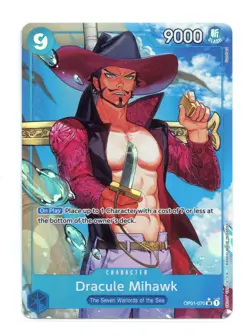 Dracule Mihawk Alternate Art OP01-070 SR* One Piece Premium Booster The Best NM - Image 1
