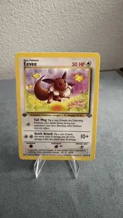 Pokemon Eevee TCG Jungle Card 51/64 1st Edition Common - Image 1