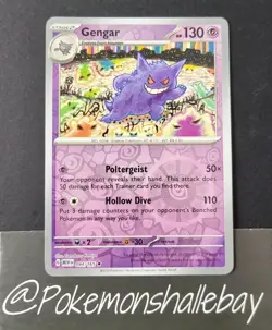 Gengar 094/165 - Pokemon 151 *NM* Reverse Holo Rare Pokemon Card - Image 1