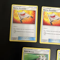 Pokemon Card Lot: Two Field Blower 125/145 + Three Rescue Stretcher 130 / 145 - Image 2