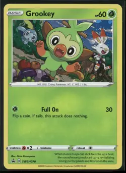 Grookey Holo Promo SWSH: Sword & Shield Promo Cards SWSH070 NM - Image 1