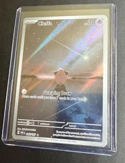 Pokemon TCG Cleffa Obsidian Flames Illustration Rare Card 202/197 NM Condition - Image 1