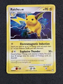 Raichu LV.40 Holo Rare Card 15/123 D&P Mysterious Treasures MP - Image 1