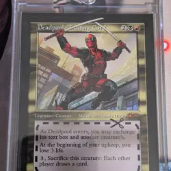 Deadpool Legendary Creature Magic: The Gathering Trading Card Black Red Standard - Image 1