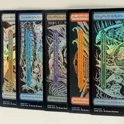 MTG Phyrexia All Will Be One Phyrexian Foil Basic Land Set 267-271 Mark Riddick - Image 1