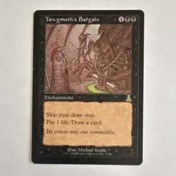 WOTC Yawgmoth's Bargain Urza's Destiny Rare Enchantment Black Regular English - Image 1