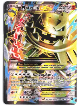 M Steelix EX 109/114 Ultra Rare Steam Siege Pokemon NM - Image 1