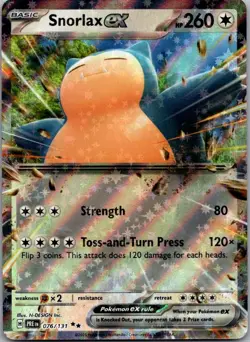 Snorlax ex 076/131 Holo Double Rare Prismatic Evolutions Pokemon Near Mint - Image 1