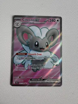 Pokemon TCG Cinccino EX 105/086 double rare full art Chaos Rising - Image 1