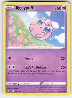 Jigglypuff 004/015 Promo McDonald's Promos 2024 Pokemon Near Mint - Image 1