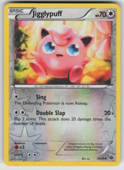Jigglypuff 78/99 Uncommon Next Destinies Pokemon Reverse Holo Lightly Played - Image 1