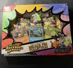 Pokemon TCG Ascended Heroes First Partners Deluxe Pin Collection NEW SEALED - Image 1