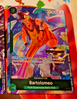 One Piece English Card Game Carte Championship Holo Bartolomeo P-029 EN - Image 1