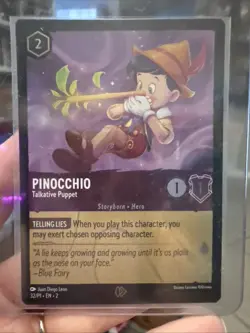 Pinocchio - Talkative Puppet 32 Disney Lorcana Promo Card - Image 1