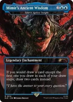 MTG English Mimir's Ancient Wisdom - Teferi's Ageless Insight NM Foil - Image 1