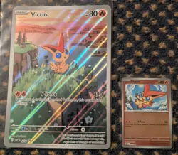 Pokemon TCG: JUMBO Victini Black Bolt Promo SVP 208 NM/MINT with Jumbo Sleeve - Image 1