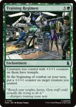 PREORDER: Training Regimen Foil - MTG Marvel Super Heroes - Image 1