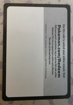 BLANK ERROR - Pokemon TCG Blank Code Card Empty Error Misprint Near Mint NM - Image 1