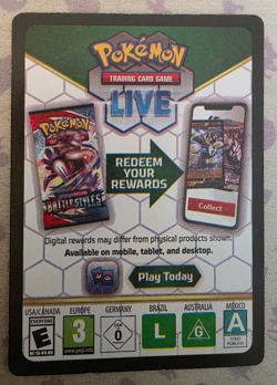BLANK ERROR - Pokemon TCG Blank Code Card Empty Error Misprint Near Mint NM - Image 2