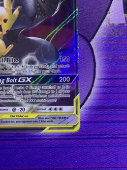 Pokemon TCG Pikachu & Zekrom GX Team Up Holo Card 33/181 NM Condition - Image 4
