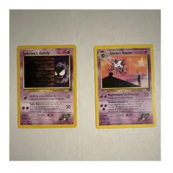 Pokemon TCG Gym Challenge 2-Card Lot Sabrina's Gastly and Sabrina's Haunter - Image 1
