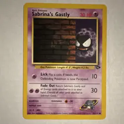 Pokemon TCG Gym Challenge 2-Card Lot Sabrina's Gastly and Sabrina's Haunter - Image 2